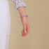 Lavender | Silver | Mermaid Glass Pebble Macrame Bracelet